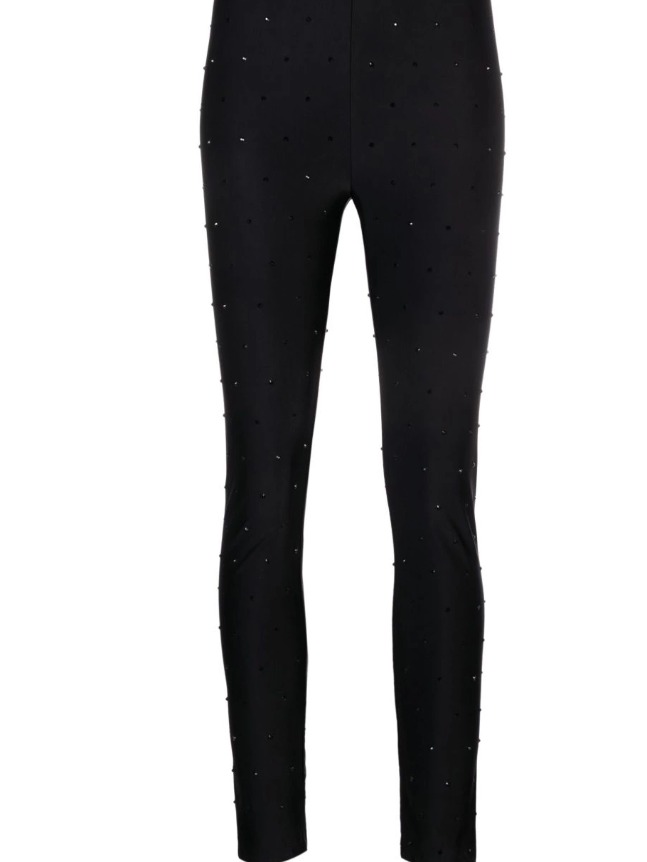 Cheap rhinestone-embellished Women leggings Couture Jeans Versace cropped 0324